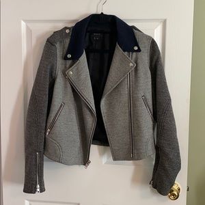 Theory gray and navy blue jacket